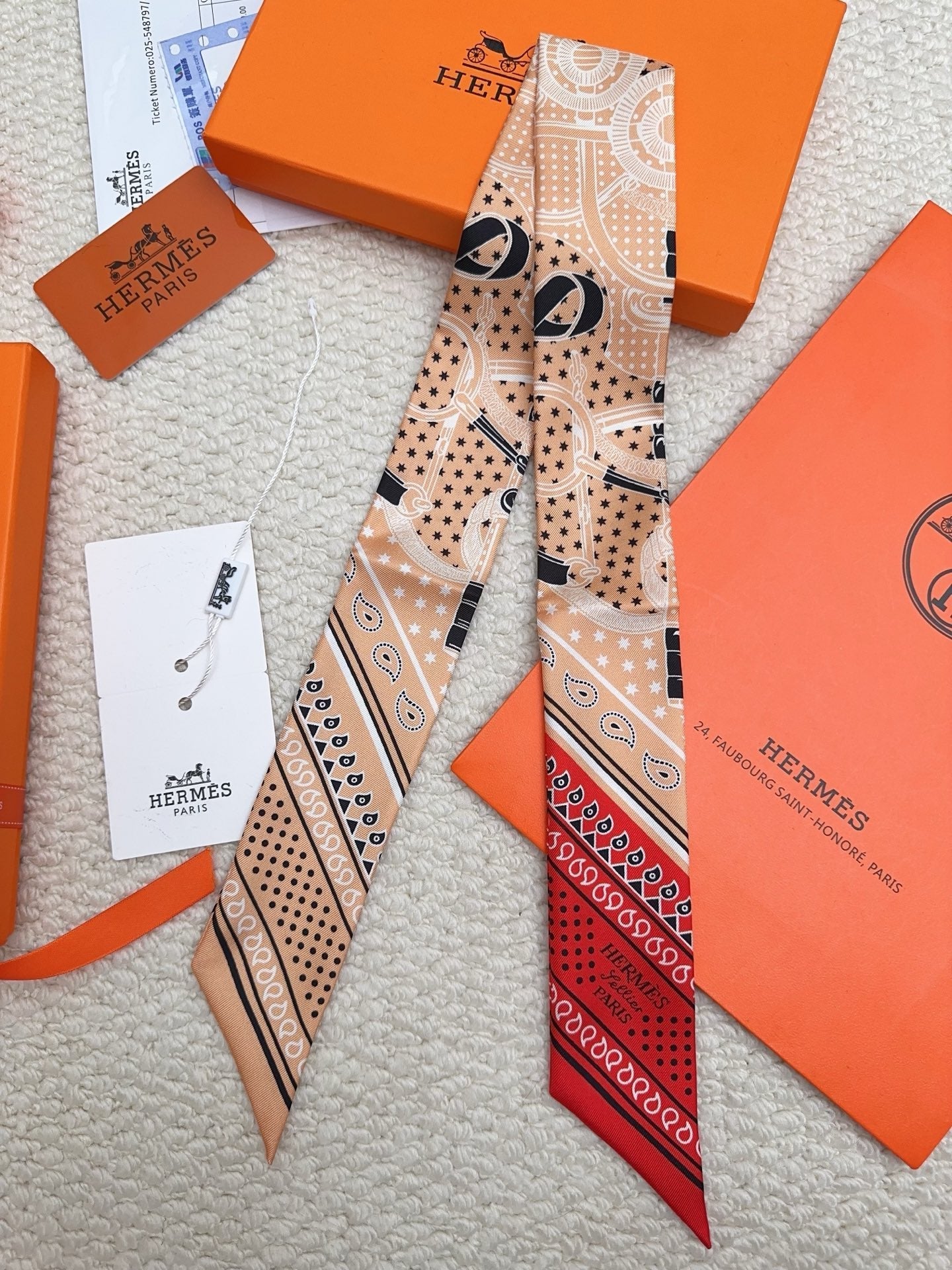 HERMES 26S SCARF 90 IN SILK 309659
