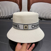 CHANEL 26S BOATER STRAW HAT 337951