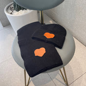 SET SCARF AND HAT IN BLACK WOOL 414794