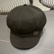 BAKER BOY HAT IN BLACK COTTON 429850