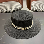 CHANEL 26S STRAW BOATER HAT 335740