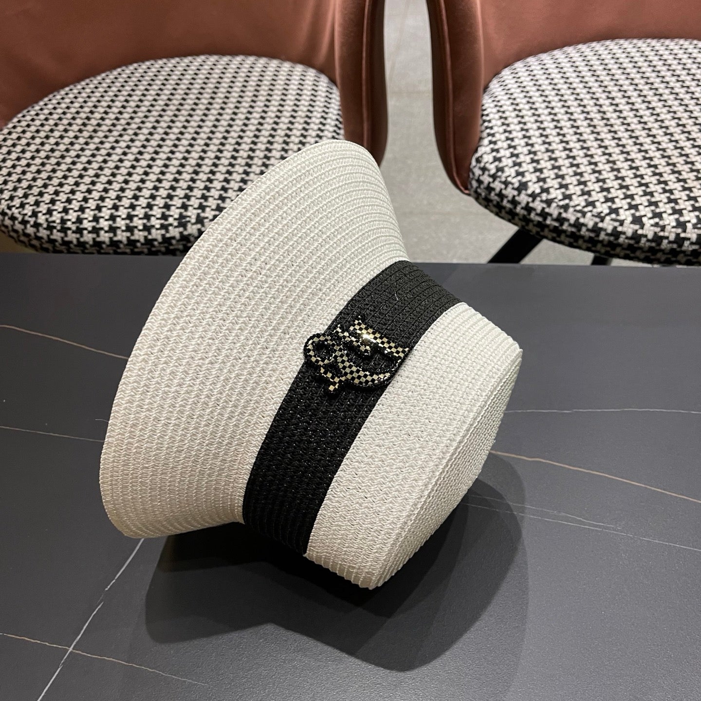 DIOR 26S SHORT BRIM STRAW HAT STYLE 77