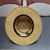 DIOR 26S LOGO STRAW BOATER HAT STYLE 21