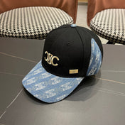 CELINE 26S COLOR-BLOCK BASEBALL CAP STYLE 64
