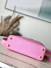 CAPUCINES BB 26 IN MARSHMALLOW PINK TAURILLON GOLD HARDWARE