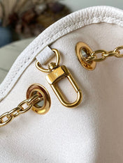 BUNDLE 28 IN WHITE ORANGE MONOGRAM EMPREINTE LEATHER GOLD HARDWARE