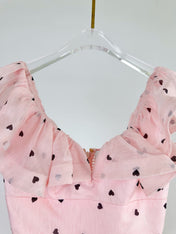 ZIMMERMANN HEART-PRINT KNEE-LENGTH DRESS 270169