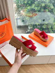 EZE 65 SANDAL CHERRY SUEDE
