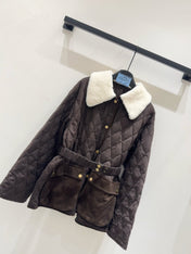 PRADA 25S WOOL SHEEPSKIN COAT 244