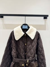 PRADA 25S WOOL SHEEPSKIN COAT 244