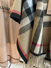 BURBERRY 25S PLAID KNIT JACKET 0030