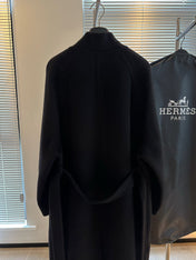 HERMES 25S PREMIUM LONG COAT WITH STAND COLLAR 315