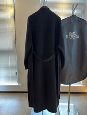 HERMES 25S PREMIUM LONG COAT WITH STAND COLLAR 315