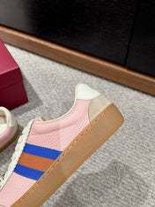 GG & ADIDAS SNEAKER LIGHT PINK CALFSKIN