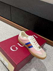GG & ADIDAS SNEAKER LIGHT PINK CALFSKIN