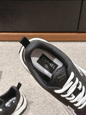 CC CLASSIC SNEAKER IN BLACK MIX WHITE LAMBSKIN