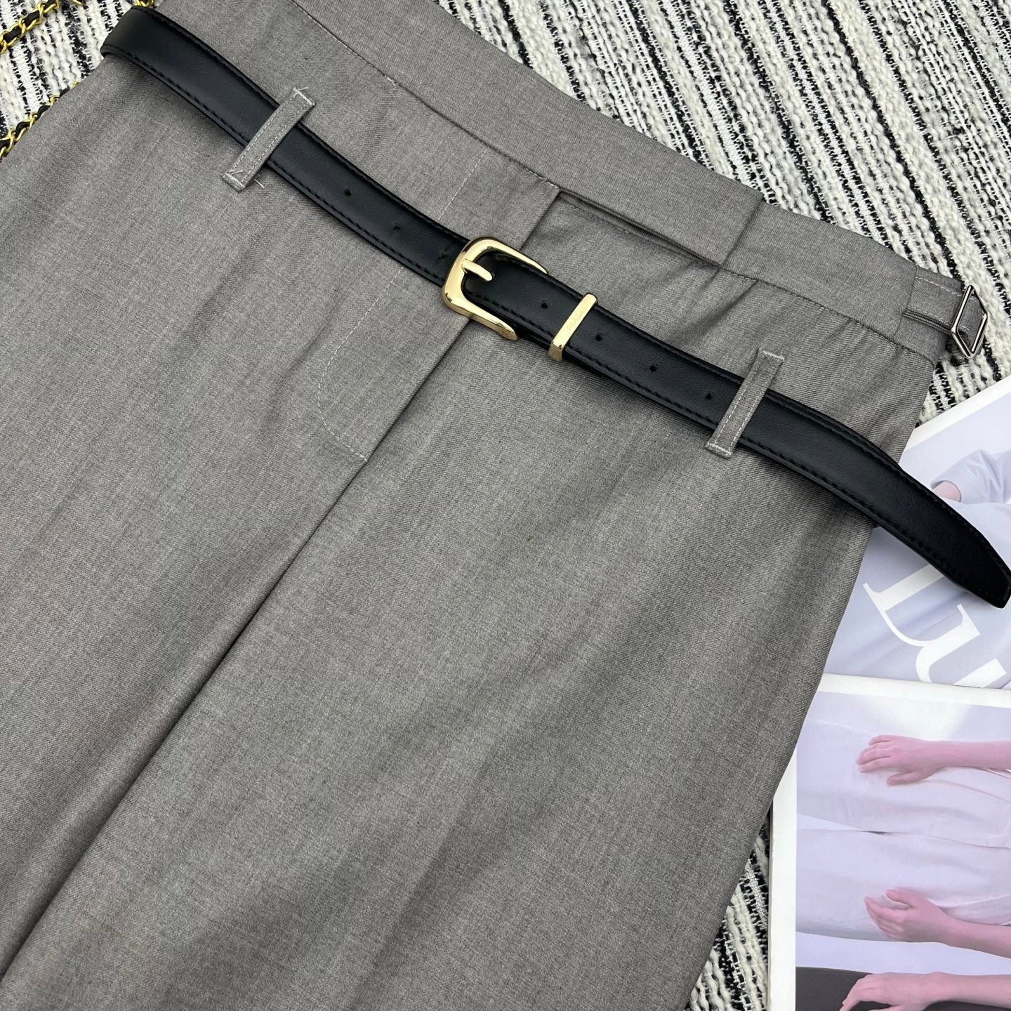 PRADA 25S STRAIGHT-LEG DRESS PANTS 347