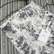 Dior 25C Short Toile de Jouy Scotland Pattern 228386