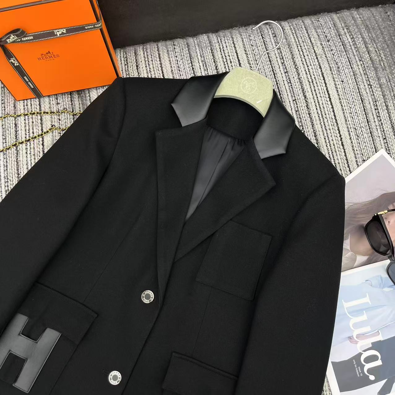 HERMES 25S LAPEL BLAZER 389