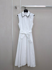 DIOR 26S SLEEVELESS COLLARED SHIRT DRESS 1303