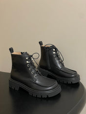 LOEWE 26S ANKLE BOOTS IN BLACK CALFSKIN