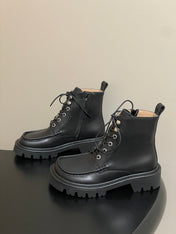 LOEWE 26S ANKLE BOOTS IN BLACK CALFSKIN