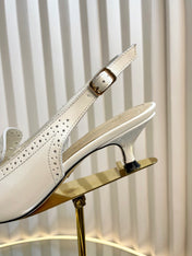 BOY SLINGBACK PUMP 35MM 25S IN WHITE CALFSKIN