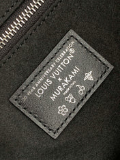CARRYALL VIBE BAG 39 IN BLACK LAMBSKIN MONOGRAM PATTERN