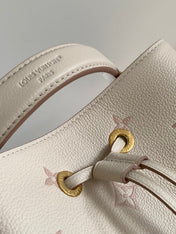 NÉONOÉ 26 IN WHITE AND PINK MONOGRAM CANVAS