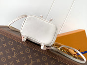 NANO NOÉ 19 IN WHITE MIX PINK MONOGRAM EMPREINTE CALFSKIN