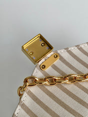 NANO NOÉ 19 IN WHITE MIX PINK MONOGRAM EMPREINTE CALFSKIN