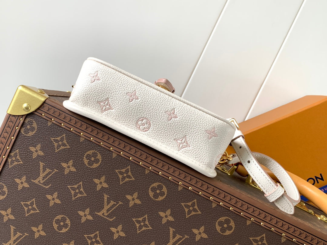 NANO DIANE 19 IN WHITE MIX PINK MONOGRAM EMPREINTE LEATHER