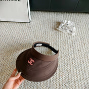 CHANEL 26S EMBROIDERED CC VISOR HAT 336144