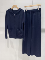 LP KNIT CARDIGAN & WIDE-LEG PANTS SET STYLE 39