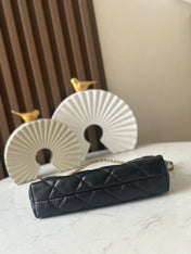 CHANEL 26S HOBO BAG 26 IN BLACK LAMBSKIN