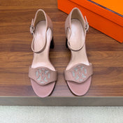 HM 26S MARQUISE SANDAL 85MM IN NUDE PINK CALFSKIN