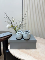 SOCCER SNEAKER IN WHITE QUILTED LAMBSKIN