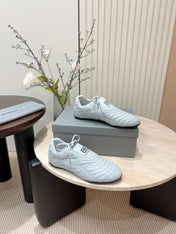 SOCCER SNEAKER IN WHITE QUILTED LAMBSKIN