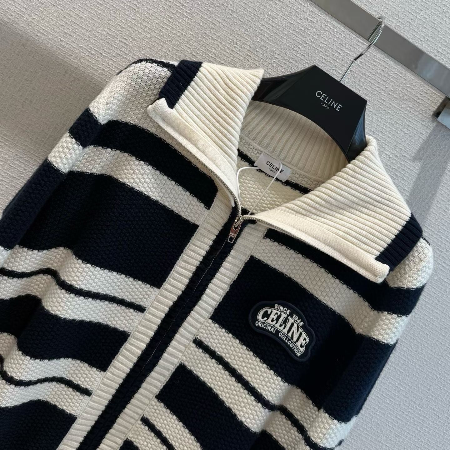 CELINE 26S ZIP-UP KNIT CARDIGAN 608