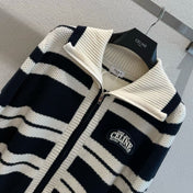 CELINE 26S ZIP-UP KNIT CARDIGAN 608