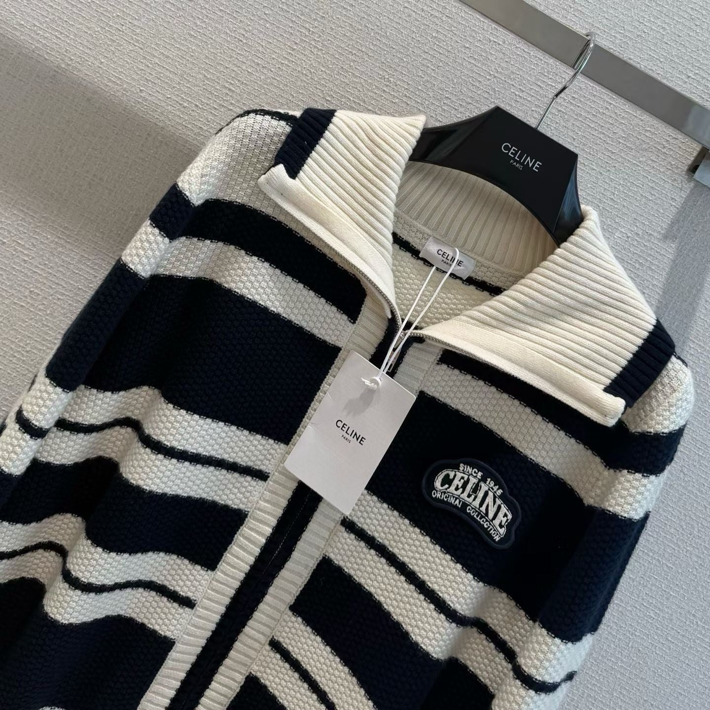 CELINE 26S ZIP-UP KNIT CARDIGAN 608