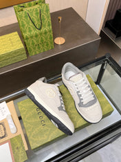 GG MAC80 TRAINER CREAMY WHITE AND GRAY CALFSKIN