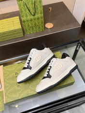GG MAC80 TRAINER CREAMY WHITE AND BLACK CALFSKIN
