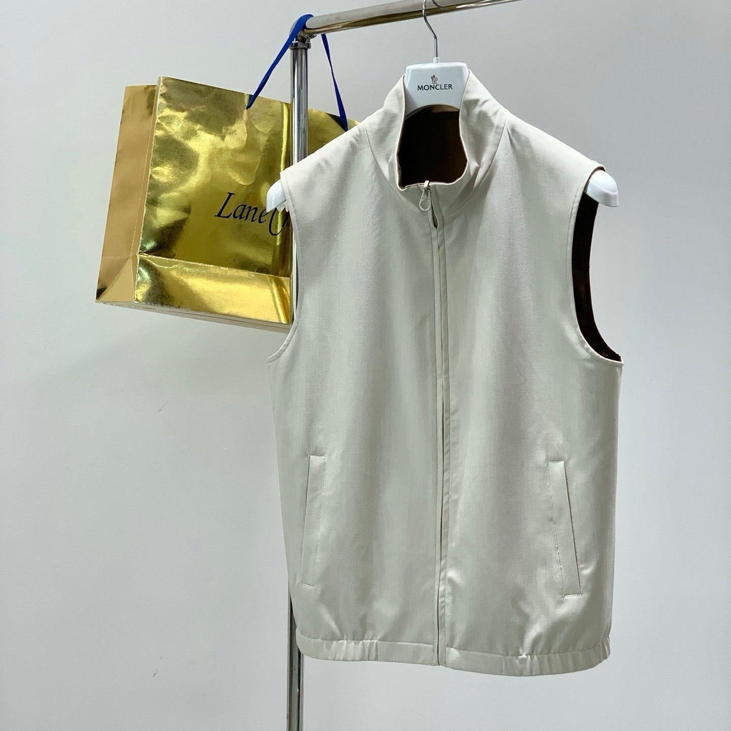 LORO PIANA 26S REVERSIBLE ZIP UP VEST 741