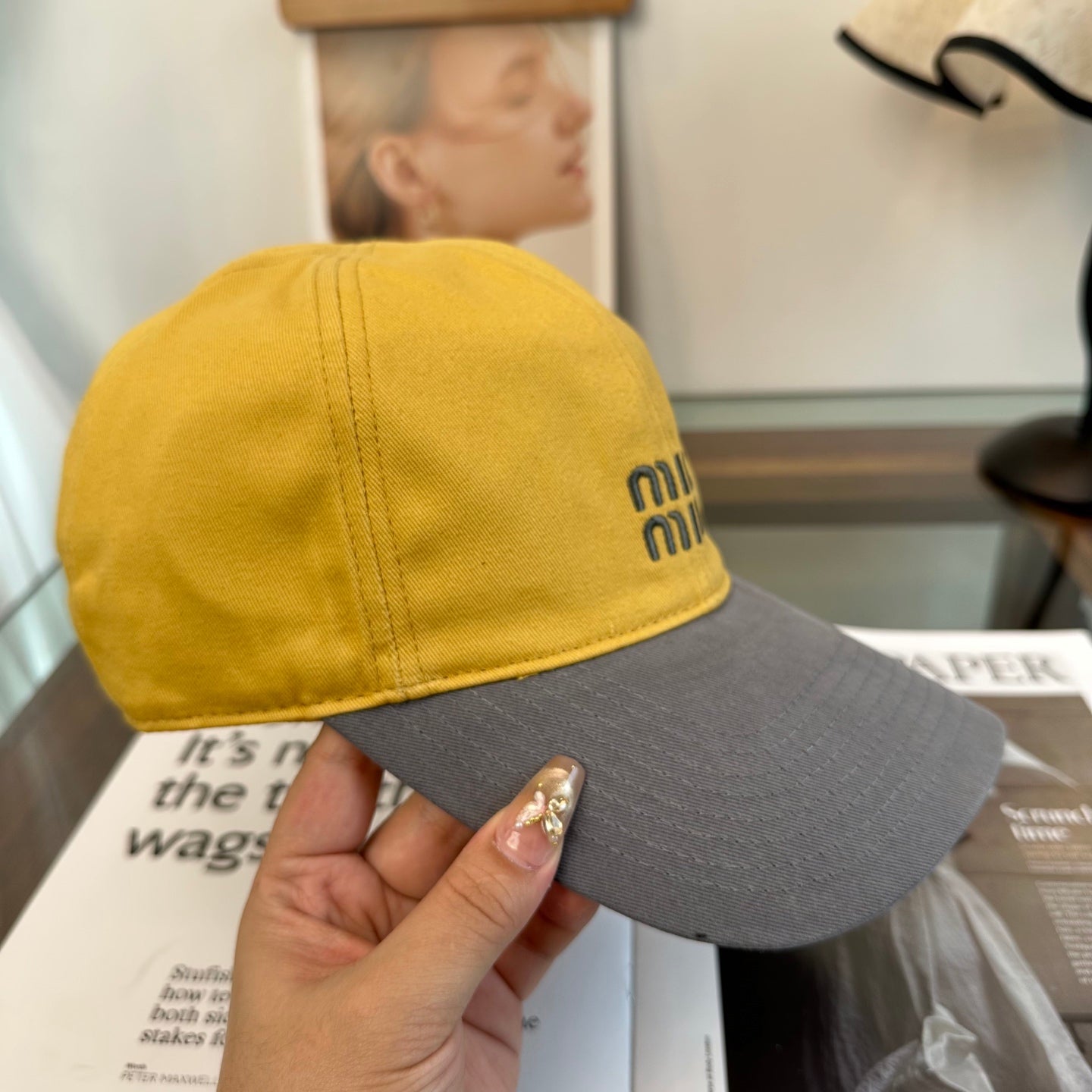 MIUMIU BASEBALL CAP STYLE 90