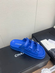 DAD SANDAL IN COBALT BLUE LAMBSKIN MULE