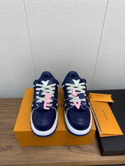 LV WOMEN'S TRAINER IN NAVY BLUE CALFSKIN