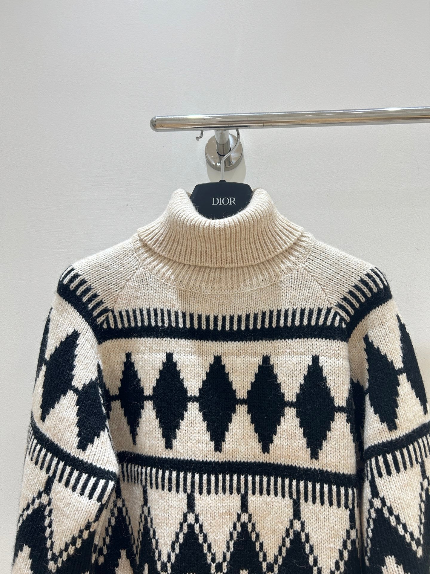 DIOR 25S PATTERNED TURTLENECK SWEATER 719