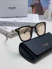 TRIOMPHE SUNGLASS 497818 IN SILVER METAL LIGHT BROWN LENSES