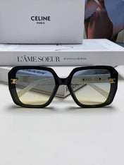TRIOMPHE SUNGLASSES 548593 IN BLACK AND WHITE ACETATE